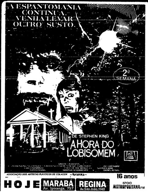 A Hora do Lobisomem - FSP - Anuncio - 1986